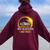 Illinois Solar Eclipse 2024 Usa Totality Women Oversized Hoodie Back Print Maroon