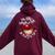 Insane Scary Woman Clown Posse Creepy Women Oversized Hoodie Back Print Maroon