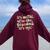 It's Me Hi I'm The Grandma It's Me Womens Women Oversized Hoodie Back Print Maroon