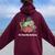 It's Past My Bedtime Sleepy Bear Time Reading & Women Women Oversized Hoodie Back Print Maroon