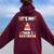 It's My Twin's Birthday Twins Matching Birthday Mom Dad Women Oversized Hoodie Back Print Maroon