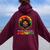 Junenth Black African Hair Remembering My Ancestors Women Oversized Hoodie Back Print Maroon