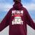 Just Call A Christmas Beast With Cute Little Owl N Santa Hat Women Oversized Hoodie Back Print Maroon