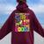 Just A Girl Who Loves The 2000'S Party Outfit 2000'S Costume Women Oversized Hoodie Back Print Maroon