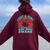 Just A Girl Who Loves Swans Retro Vintage Style Women Women Oversized Hoodie Back Print Maroon