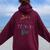 Just A Small Town Girl Journey Women Oversized Hoodie Back Print Maroon