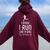 I Know I Run Like A Girl Try To Keep Up Runner Women Oversized Hoodie Back Print Maroon