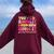You Know It Now Show It Test Day Teacher Student Women Oversized Hoodie Back Print Maroon