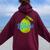 Liguria Retro Olive Italy Vintage Souvenir Women Oversized Hoodie Back Print Maroon