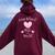 Long Island Girls Best In World Quote Ny Home State Pride Women Oversized Hoodie Back Print Maroon