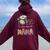 I Love Being Called Nana Sunflower Mother's Day Women Oversized Hoodie Back Print Maroon