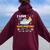 I Love Duck Hunting At Sea Cruise Ship Rubber Duck Women Oversized Hoodie Back Print Maroon