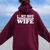 I Love My Hot Trinidadian Wife I Love My Trinidadian Wife Women Oversized Hoodie Back Print Maroon