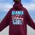 Mama Of The Birthday Girl Family Snowflakes Winter Party Women Oversized Hoodie Back Print Maroon