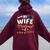 Masters Graduation My Wife Mastered It Class Of 2024 Women Oversized Hoodie Back Print Maroon
