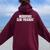 Micropenis Club President Meme Sarcastic Silly Sayings Women Oversized Hoodie Back Print Maroon
