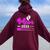 Mom 2023 Loading Women Oversized Hoodie Back Print Maroon