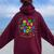 Mom Of The Birthday Boy Retro 80'S Party Mom And Dad Family Women Oversized Hoodie Back Print Maroon