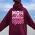 Mom And Dad Of The Birthday Girl Doll Family Party Decor Women Oversized Hoodie Back Print Maroon