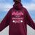 Mom And Dad Of The Birthday Girl Mouse Family Matching Women Oversized Hoodie Back Print Maroon