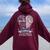 Mom Dad In Heaven Forever In My Heart In Memory Of Parents Women Oversized Hoodie Back Print Maroon