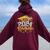 Mom Senior 2024 Proud Mom Of A Class Of 2024 Graduate Mother Women Oversized Hoodie Back Print Maroon