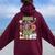 Mom Of The Wild One 1St Birthday Safari Family Matching Women Oversized Hoodie Back Print Maroon