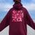 In My Muscle Mommy Era Groovy Weightlifting Mother Workout Women Oversized Hoodie Back Print Maroon