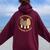 Mushroom Hunting Mycology Foraging Morel Mushroom Hunter Women Oversized Hoodie Back Print Maroon