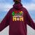 Nacho Average Mom Baseball Mexican Fiesta Cinco De Mayo Mama Women Oversized Hoodie Back Print Maroon