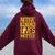 Native American Lives Matter Indigenous Tribe Rights Protest Women Oversized Hoodie Back Print Maroon