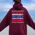 We Are Not A Democracy We Are A Constitutional Republic Women Oversized Hoodie Back Print Maroon