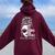 Not All Wounds Are Visible Messy Bun Mental Health Awareness Women Oversized Hoodie Back Print Maroon