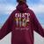 Oh Sip It's A Girls Trip Fun Wine Party Black Queen Women Oversized Hoodie Back Print Maroon