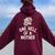 One Hell Of A Mother Vintage Mommy Mom Tiger Mother's Day Women Oversized Hoodie Back Print Maroon