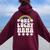 One Lucky Mama St Patrick's Day Lucky Mom Mother Women Oversized Hoodie Back Print Maroon