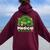 One Lucky Medical Assistant Rainbow St Patrick's Day Women Oversized Hoodie Back Print Maroon