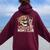 Overstimulated Moms Club Happy Mother's Day Mom Trendy Words Women Oversized Hoodie Back Print Maroon