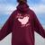 Pct Valentine's Day Cna Fall Risk Falling For You Healthcare Women Oversized Hoodie Back Print Maroon