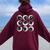 Pedro Raccoon Meme Animal Raccoon Face Trash Panda Women Oversized Hoodie Back Print Maroon