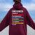 My Perfect Day Butterfly Watching Women Oversized Hoodie Back Print Maroon