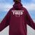 Permanently Tired For And Tired Women Oversized Hoodie Back Print Maroon