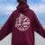 It Was Never A Phase Emo Moms Club Mother's Day Skeleton Women Oversized Hoodie Back Print Maroon