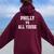 Philly Vs All Youse Slang For Philadelphia Fan Women Oversized Hoodie Back Print Maroon