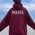 Pit Crew Mama Racing Car Family Matching Birthday Party Women Oversized Hoodie Back Print Maroon