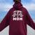 Pit Crew Mom Mother Race Car Birthday Party Racing Women Women Oversized Hoodie Back Print Maroon