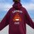 Poop Emoticon Stinkin Cute Valentine's Day Girls Vintage Women Oversized Hoodie Back Print Maroon