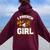 I Preach Like A Girl Pastor Preacher Women Oversized Hoodie Back Print Maroon