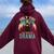 Only You Can Prevent Drama Vintage Llama Graphic Women Oversized Hoodie Back Print Maroon