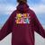 In My Principal Era Groovy Back To School Teacher Life Women Oversized Hoodie Back Print Maroon